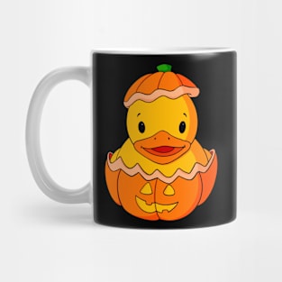 Jack O' Lantern Rubber Duck Mug